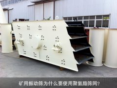 礦用振動篩為什么要使用聚氨酯篩網？